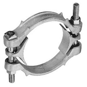 Double Bolt Hose Clamps - Zinc Plated Ductile Iron