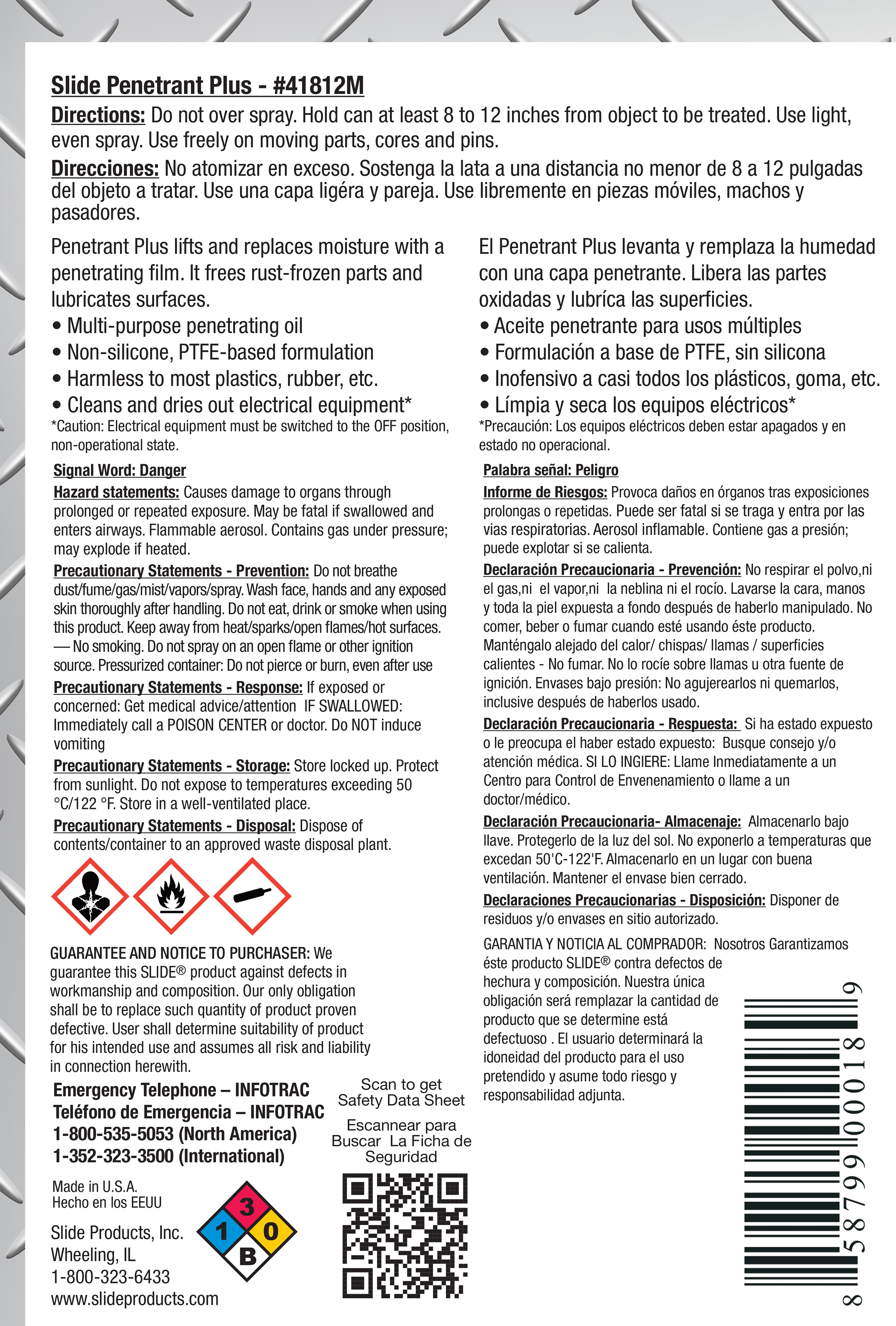 SLIDE® 41812M Penetrant Plus