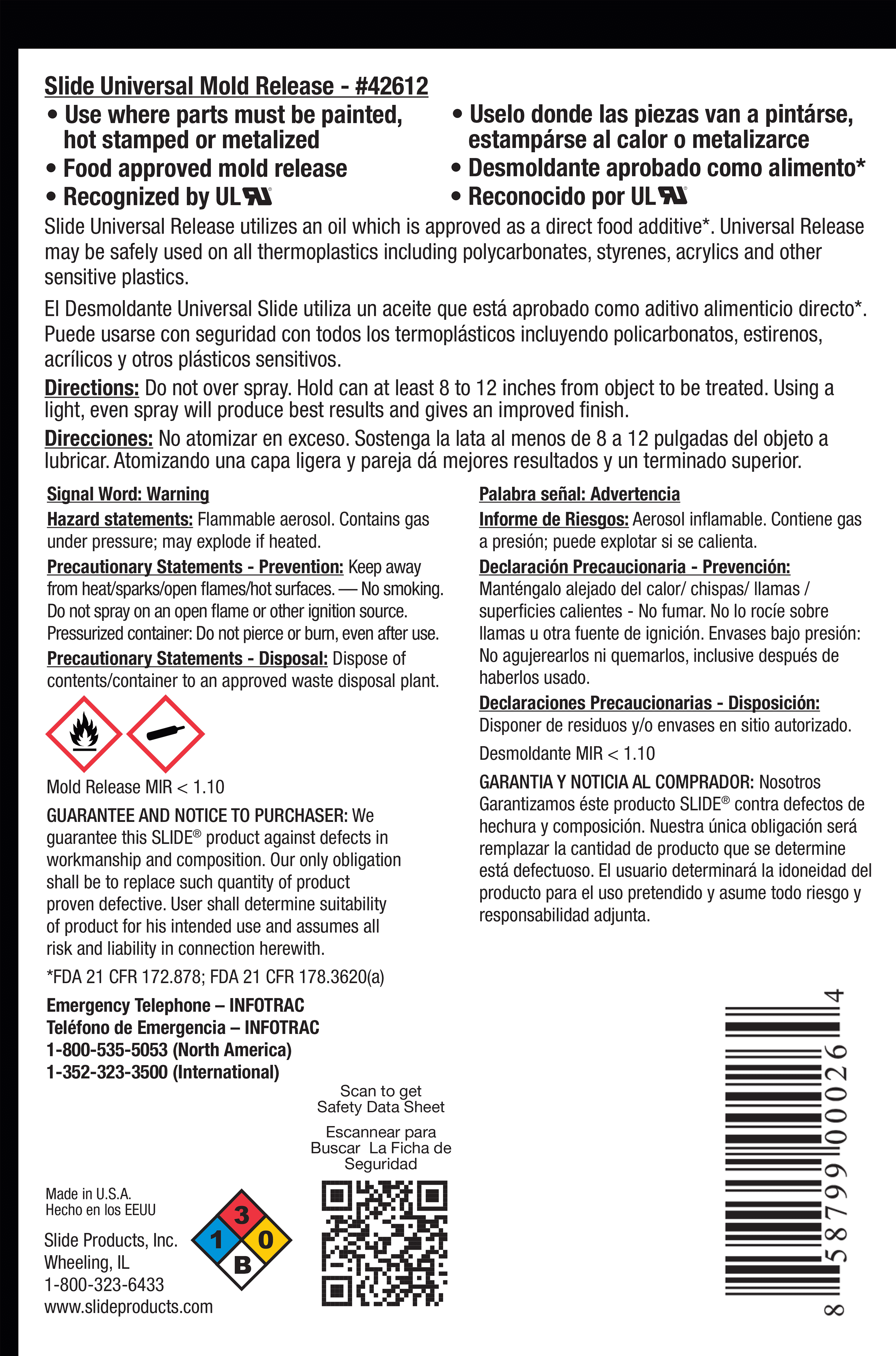 SLIDE® 42612 Universal Mold Release