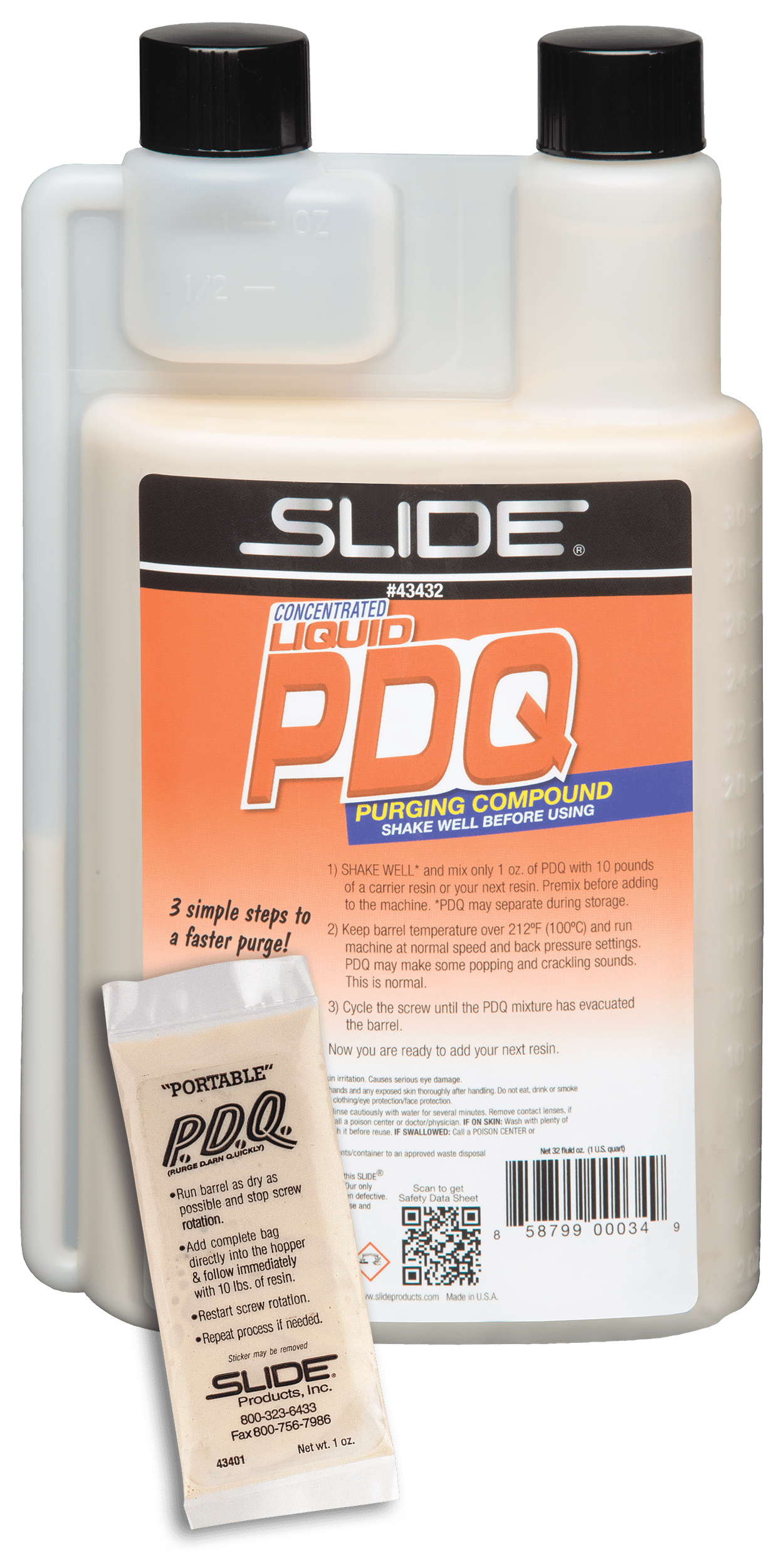 SLIDE® 43401, 43432 P.D.Q. Liquid Purging Compound